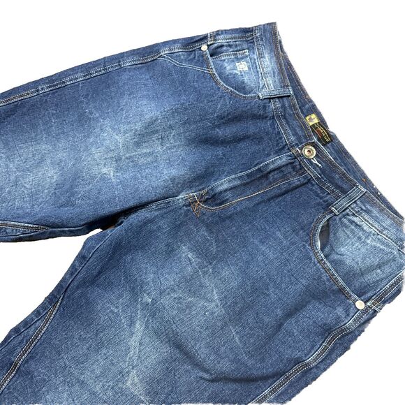 Vintage Notorious Big Jeans Mens 40 Embroidered Hip-Hop Baggy 90s Streetwear - Picture 4 of 8